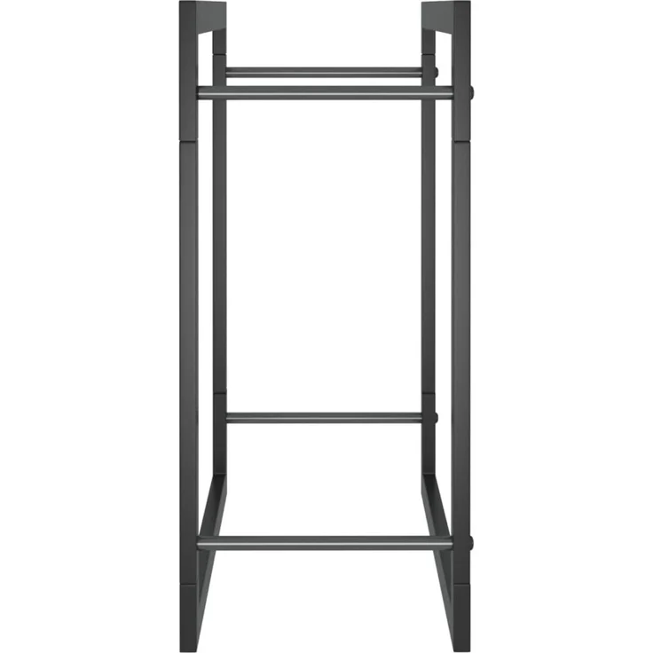 vidaXL Brennholzregal, Stahl schwarz matt, 56 x 28 x 50 cm – Bild 4