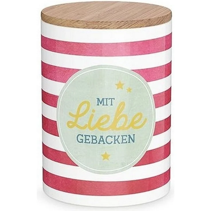 Vorratsdose Plätzchendose Weihnachten Mit Liebe Gebacken Rot Weiß La Vida 308112 – Bild 2