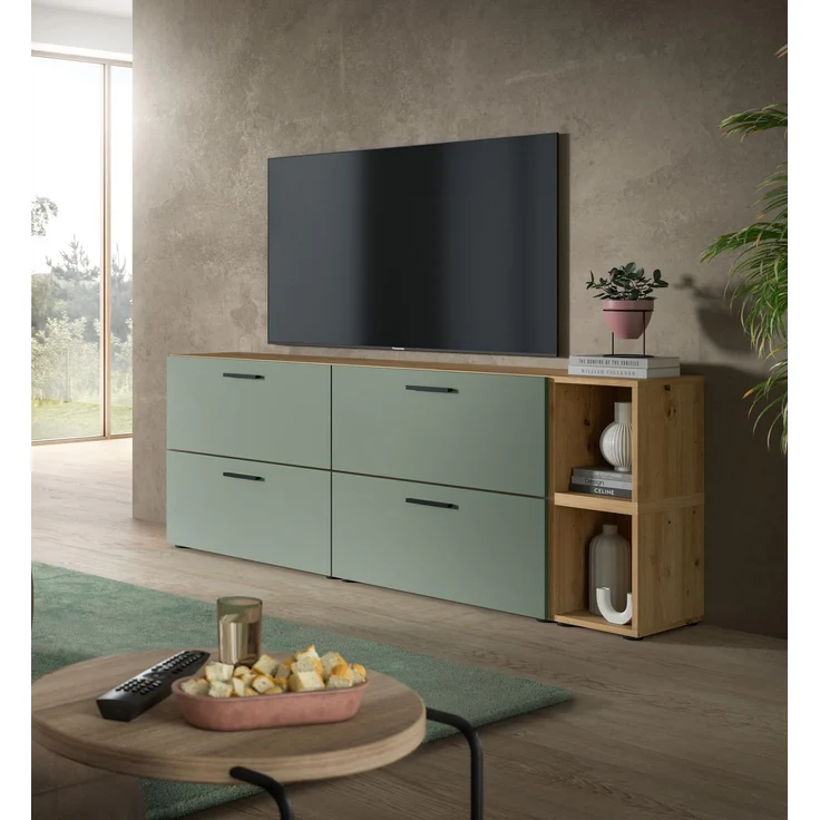 The One Wohnkombination in Smoke Green Nachbildung – Bild 5