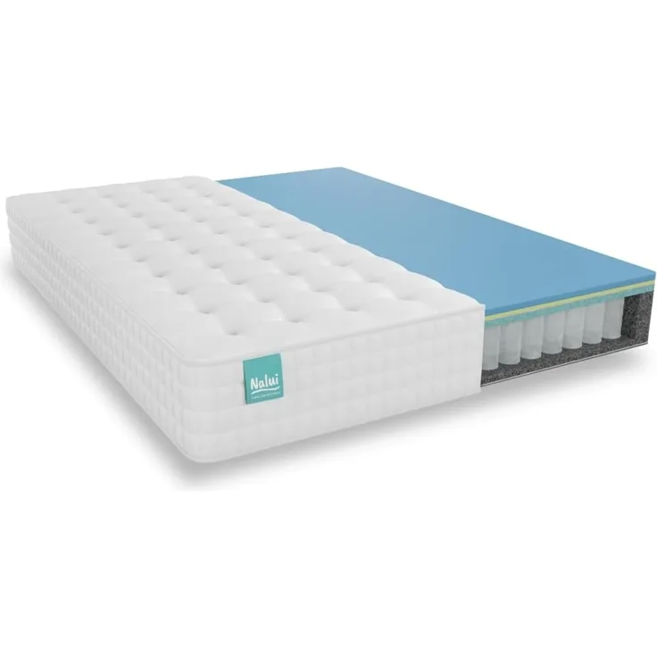 ZZ DON DESCANSO NALUI Viskoelastische Matratze mit Taschenfederkern, 135x180 cm, mit ViscoGel, Stretch-Kaschmir und 3D-Stoff, Höhe: ± 26 cm, weiche Härte, ideal für Gelenkbetten