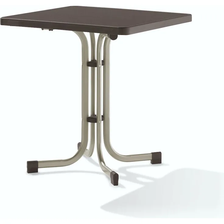 Sieger Boulevard-Klapptisch Boulevard-Klapptisch klappbar, Stahl Champagner 70 x 72 x 70 cm
