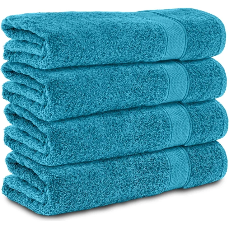 Komfortec Badetücher 100% Baumwolle, 470 g/m², Frottee (4-St), Handtücher 70x140 cm Set, Weich