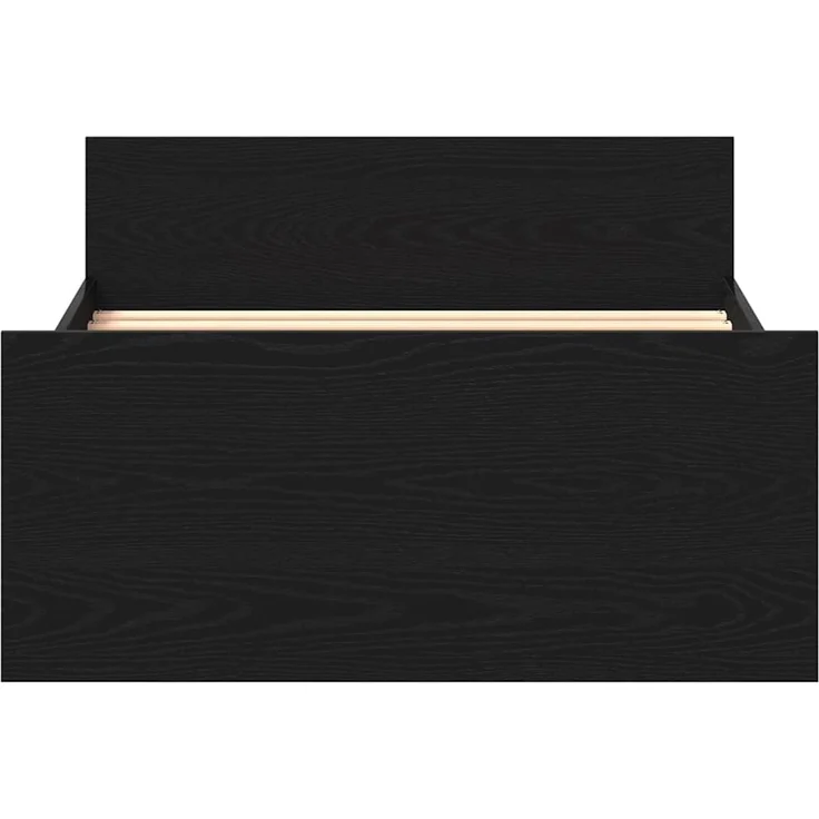 vidaXL Bettgestell ohne Matratze Schwarz Eichen-Optik 100x200 cm 862366 – Bild 5