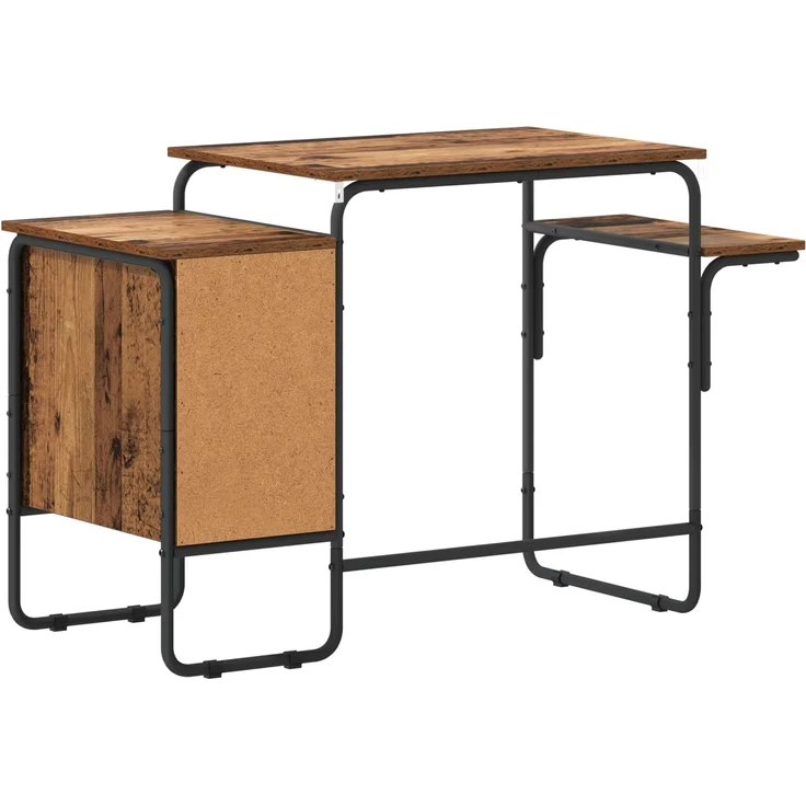 vidaXL Schreibtisch mit Stauraum Altholz 120 x 50 x 75 cm 8008000 – Bild 6