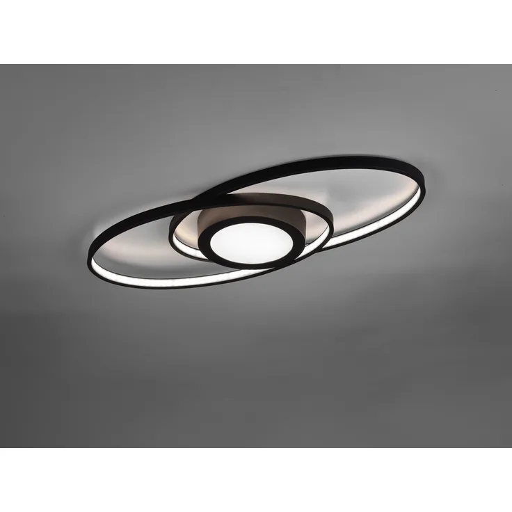 LED Deckenleuchte anthrazit, dimmbar, 57 cm, GALAXY