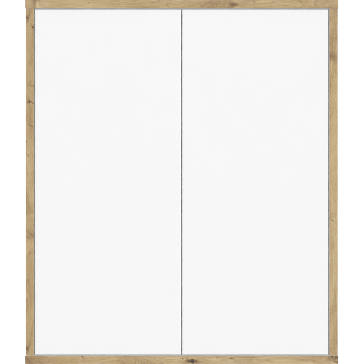 Wandschrank MORENA mit 2 Türen, cashmere/Eiche – Bild 2