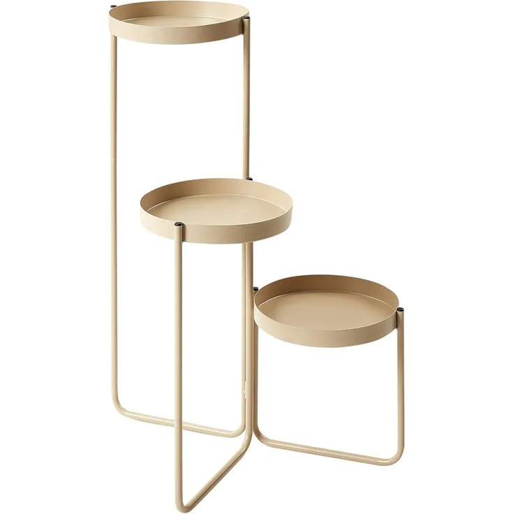 Pflanzenständer FRAGARIA 42 cm Metall Beige