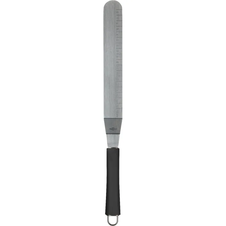Alpfa 811554 Edelstahl Kuchen Tortenmesser Spachtel Schaber schwarz