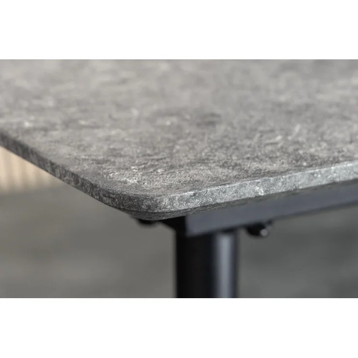 riess-ambiente Esstisch APARTMENT 120-160cm natur-Wildeiche, Metallgestell, ausziehbar, eckig (Einzelartikel, 1-St), verlängerbarer Küchentisch für 6 Personen - ideal für den Essbereich – Bild 6