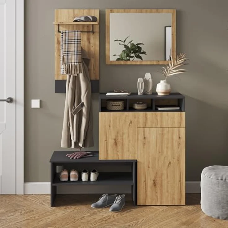 Wandgarderobe Selena Anthrazit 44 x 83 cm Vicco – Bild 5