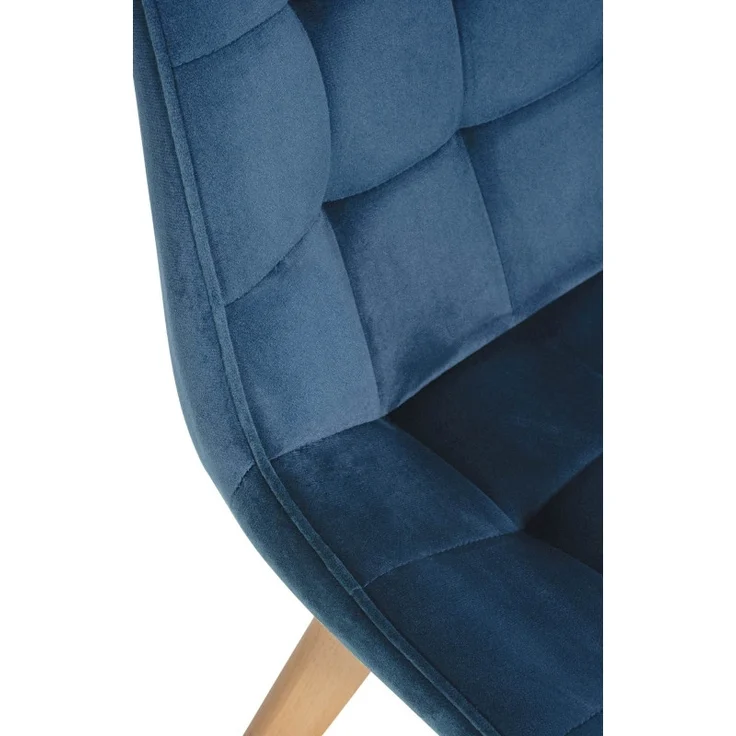 CLP 2er Set Esszimmerstühle Brook mit Samtbezug,blau – Bild 7