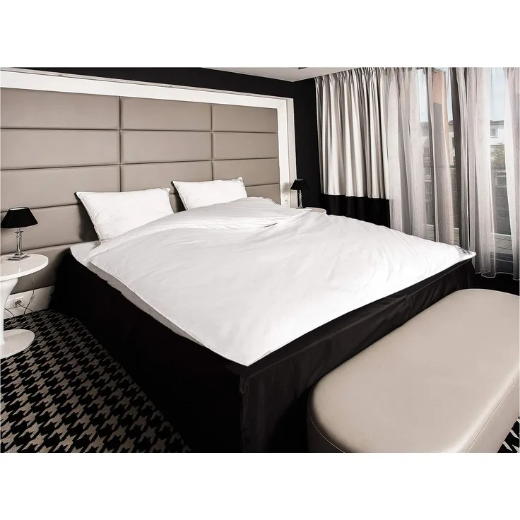 Mayaadi-Home HS61 Ballonbett Baumwolle 30% Daunen 70% Federn Weiß 155x220 cm 3000 Gramm