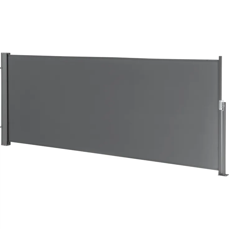 Seitenmarkise Mulhacén 100x300 cm Grau Sichtschutz pro. tec