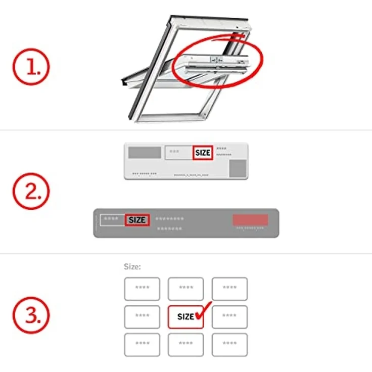 Dachfensterrollo mit Haltekrallen RHL FK00/CK00/MK00/100/SK00 1028, VELUX, Lichtschutz, ohne Bohren, freihängend, VELUX »Pick & Click!«, Lichtregulierung und Privatsphäre – Bild 3
