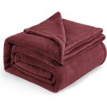 BEDSURE Kuscheldecke Flauschig Decke Fleecedecke - Wohndecke Warm Winter Weich, Sofadecke XXL, Decke Couch Blanket, Kuscheldecke Große, Wohn- & Kuscheldecken 220x240 cm, Sofa überwurfdecke Rot