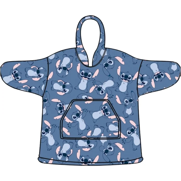 Lilo & Stitch Hoodie-Decke – Weiche Kapuzendecke aus Korallenfleece für Kleinkinder