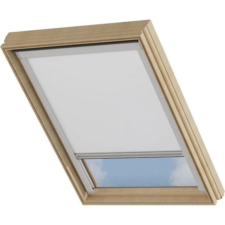 Dachfensterrollo Verdunklungsrollo Weiß - Verdunklung - Kompatibel mit VELUX FK06, Cocoon Home, verdunkelnd, Thermobeschichtet, Einfache Montage, 100% Verdunkelnd, Stufenlos – Bild 1