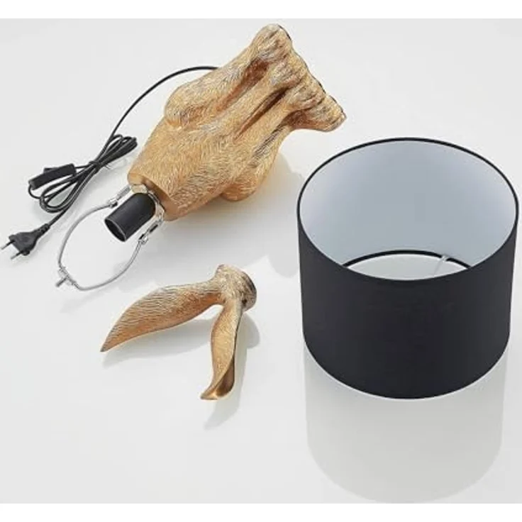 Lindby Tischleuchte Lorentina, LED Schwarz IP20, 1 x 15 W LED – Bild 7