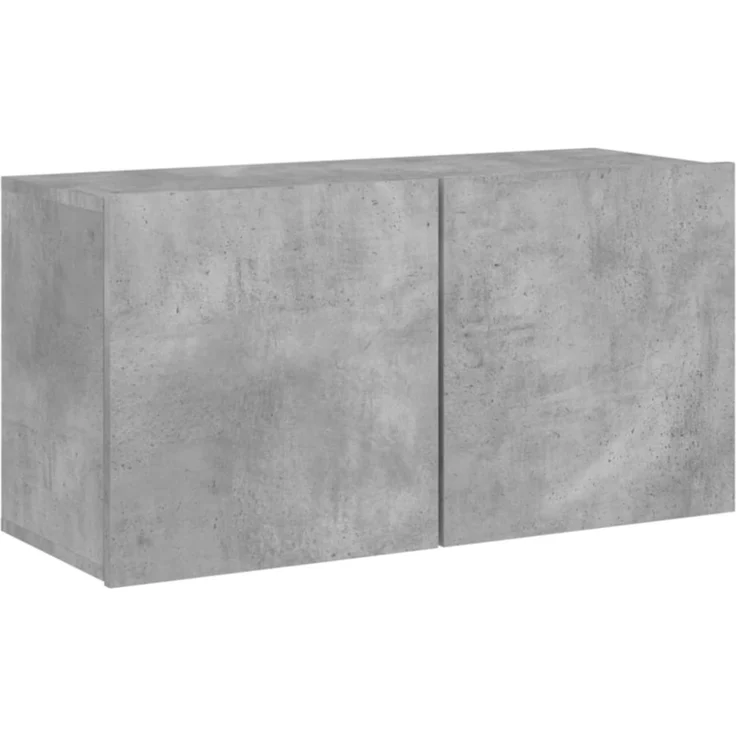 vidaXL 5-tlg. Wohnwand Betongrau Holzwerkstoff 3216460 – Bild 6