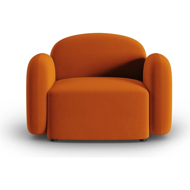 Micadoni Sessel Blair Samtstoff Terrakotta – Bild 1