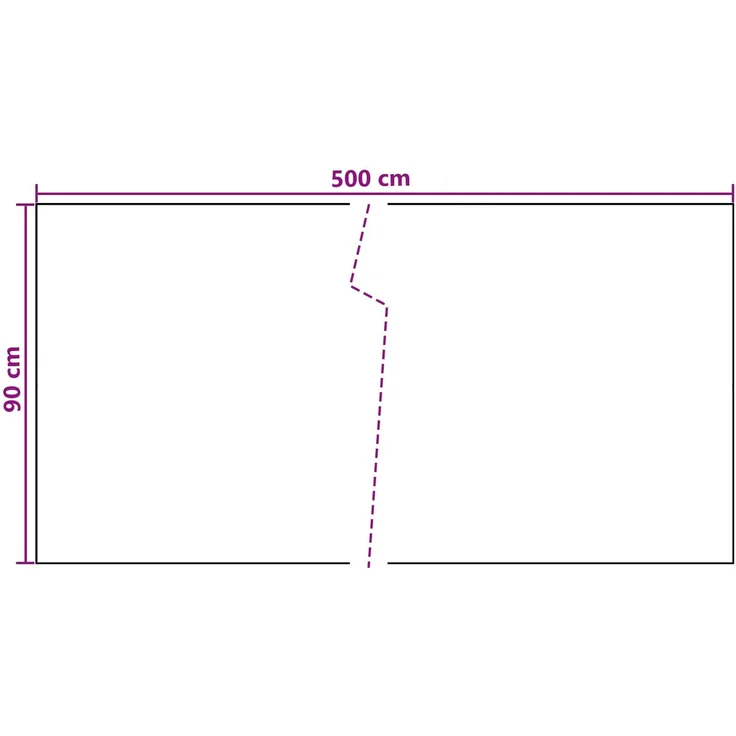vidaXL Balkonsichtschutz Dunkelgrau 500 x 90 cm Poly-Rattan 42032619 – Bild 5