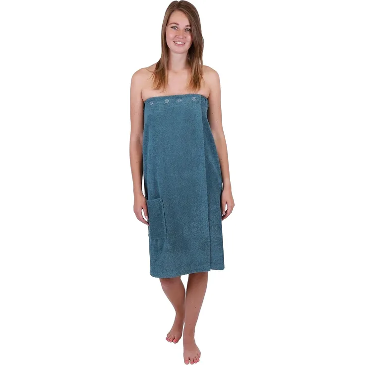 Betz Kilt Frottee Saunakilt BERLIN mit Knöpfen für Damen 420 g/m², Baumwolle