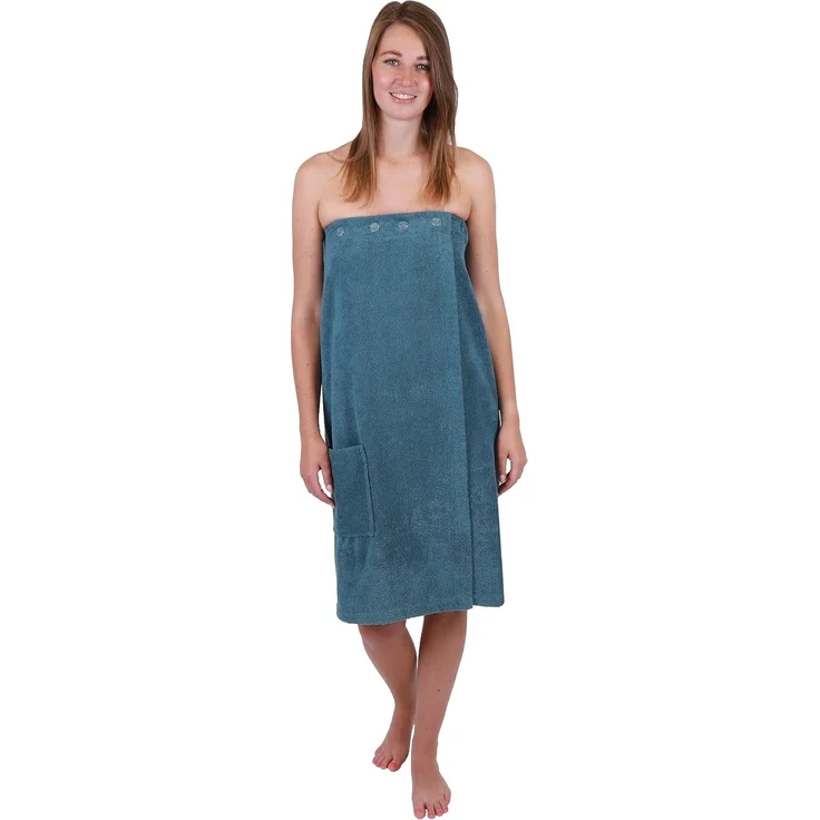 Betz Kilt Frottee Saunakilt BERLIN mit Knöpfen für Damen 420 g/m², Baumwolle