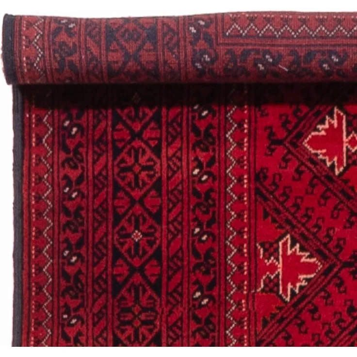 Läufer Afghan - 390 x 77 cm - rot – Bild 3
