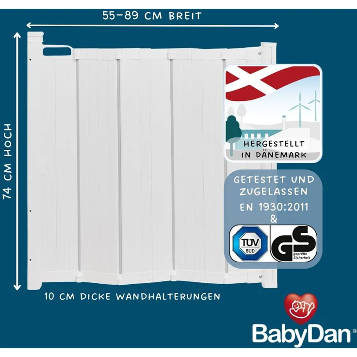 Guard Me by Baby Dan - das Gitter das automatisch faltet - hergestellt in Dänemark und vom TÜV GS geprüft – Bild 2