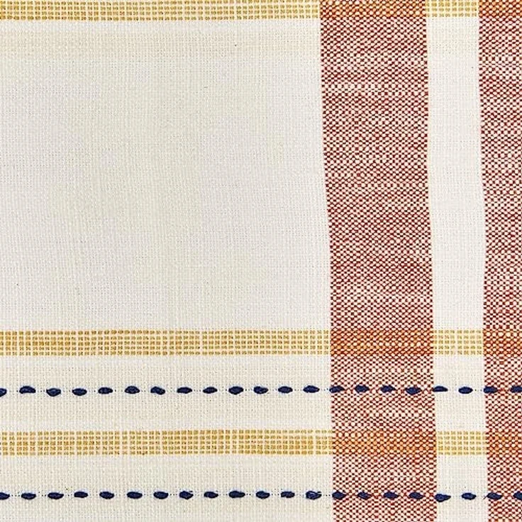 DII Veranda Plaid Collection Dekoratives Tischset aus Baumwolle, 33 x 48 cm, 4 Stück – Bild 2