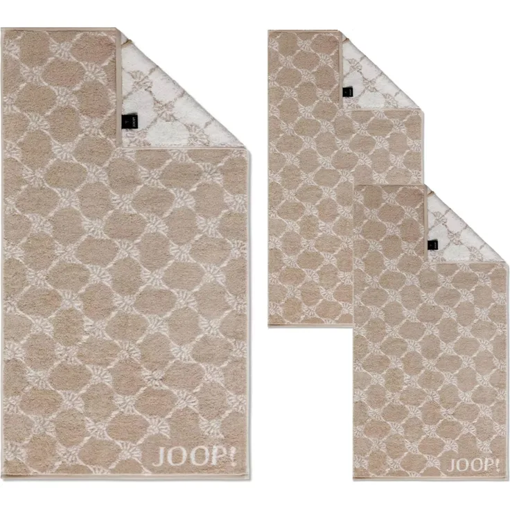 JOOP! Handtuch Duschtuch Set 3-teilig 1611-30 Classic Cornflower sand
