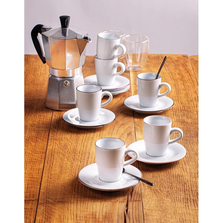 KAHLA Pronto Line Espresso-Obertasse hoch 0,10 l Line sunset orange – Bild 7