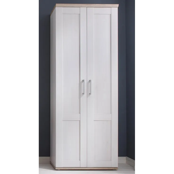 Garderobenschrank >Barbara< in Sibiu-Lärche - 76x201x39cm (BxHxT)