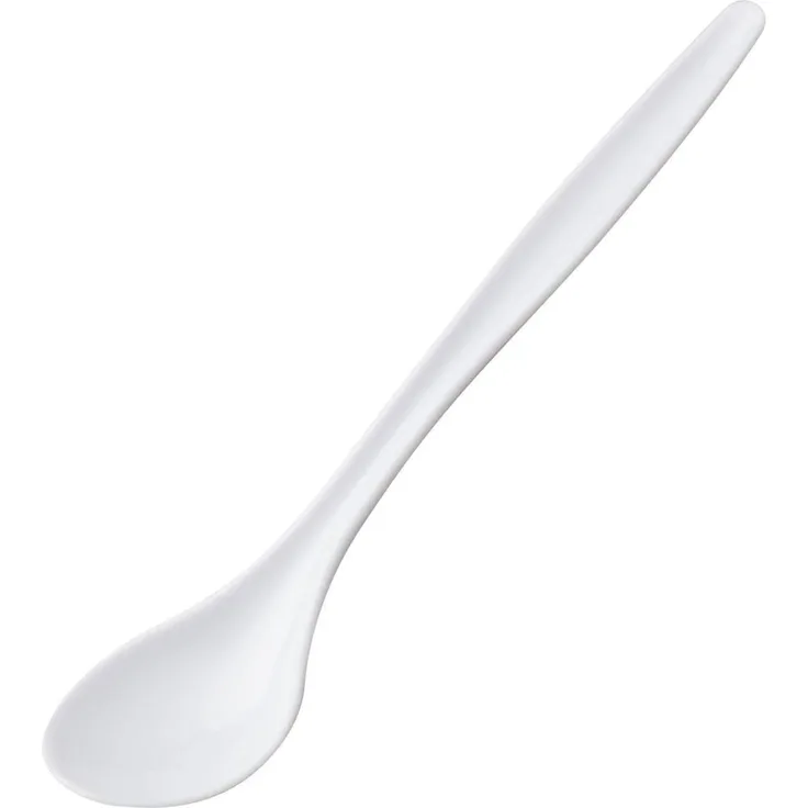 Westmark Eierlöffel, Kunststoff, 14,5 cm, wiederverwendbar, Mehrweg, weiß (6er Pack)