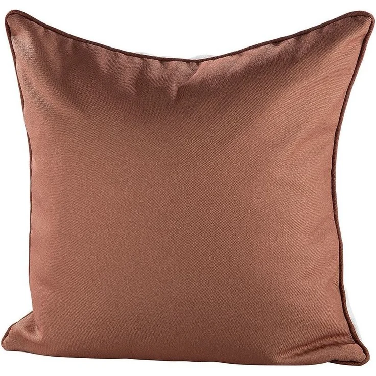 Stoff Kissen Hirschkopf braun/creme, Rückseite braun – Bild 3