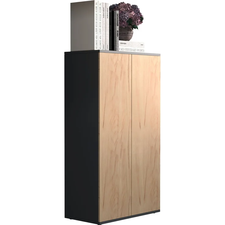 VCM Kommode & Sideboard Dalosa 918324 Anthrazit / Honig-Eiche H. 108 x B. 60 x T. 32 cm – Bild 3