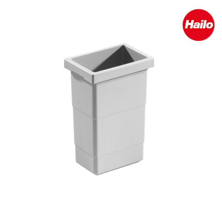 Hailo Inneneimer Kunststoff grau 2,5 L Abfallsammler Mülleimer Mistkübel Einsatz – Bild 2