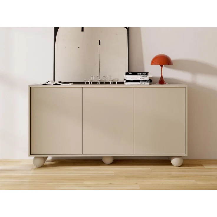 Beautysofa Kommode ADEL 154 cm im modernen Stil (Sideboard grifflos 3 Türen, Push-to-Open), Design Kommode für Wohnzimmer & Schlafzimmer – Bild 1