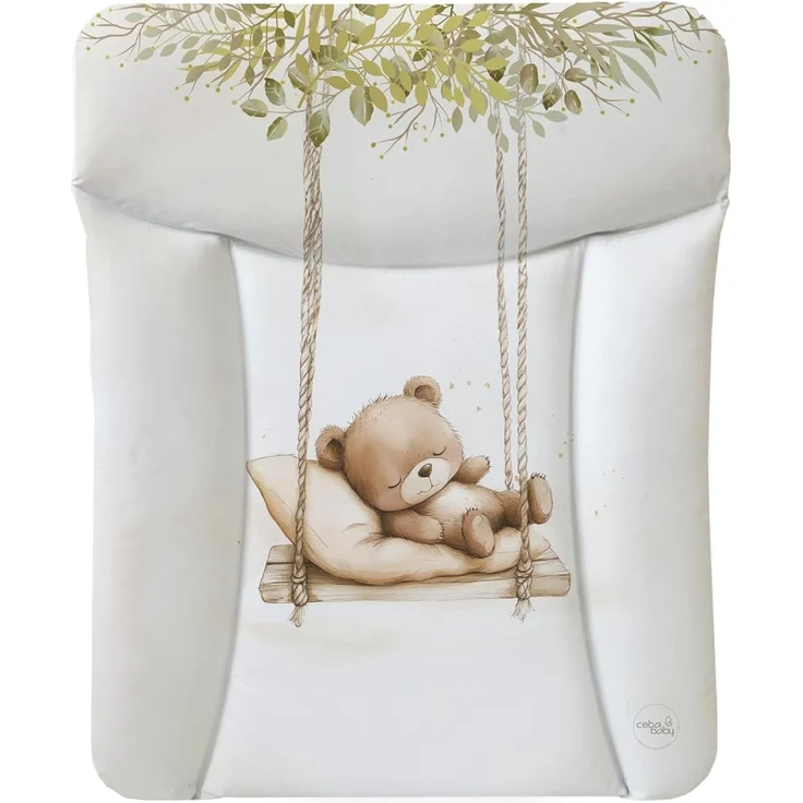 Ceba Baby® Wickelauflage 50x70 cm – Weiche Baby Wickelunterlage - Wasserdicht, abwaschbar - inkl. abnehmbarem Baumwollbezug – Für Jungen und Mädchen – OEKO-TEX® Standard 100 – Made in EU – Bild 3