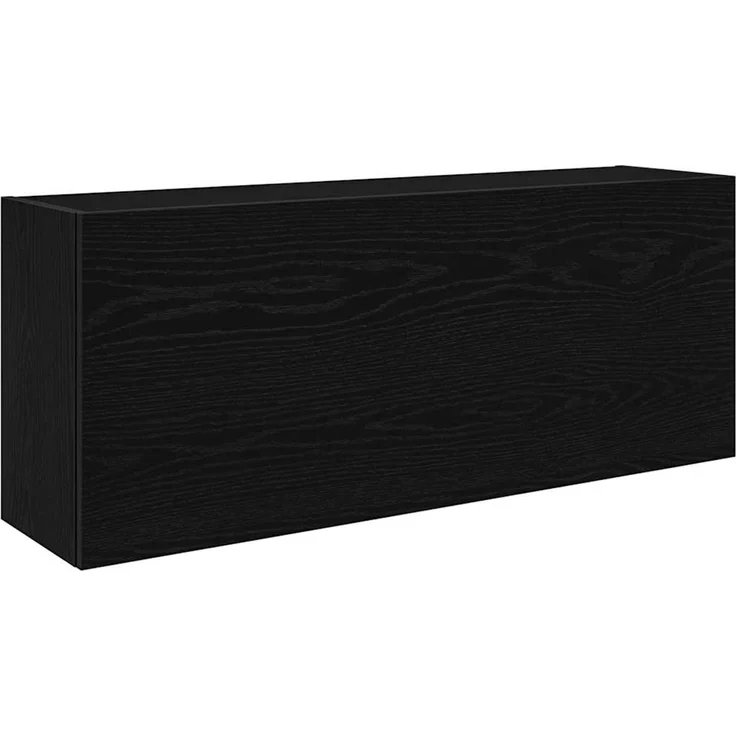 vidaXL Bad-Wandschrank Schwarz 100x25x40 cm Holzwerkstoff 860104 – Bild 2