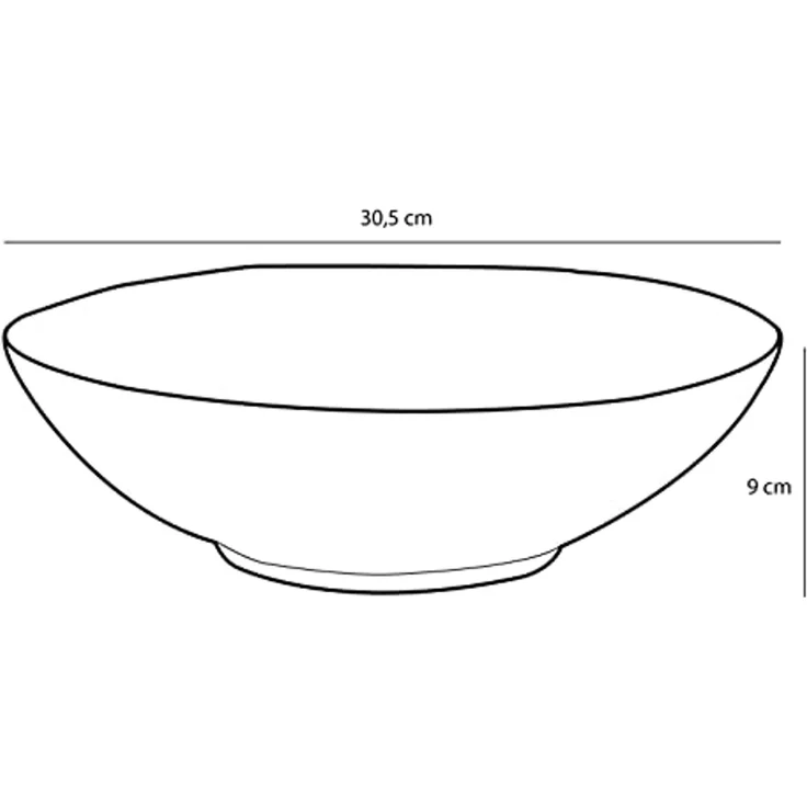 Mica Schale Tabo schwarz, Ø 30,5 cm x 9 cm – Bild 5