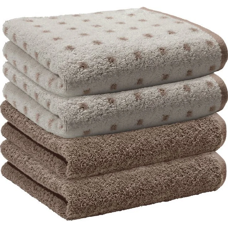 Erwin Müller Handtuch Handtuch "Sigmaringen" 4er-Pack, Frottier, Walk-Frottier Uni – Bild 4