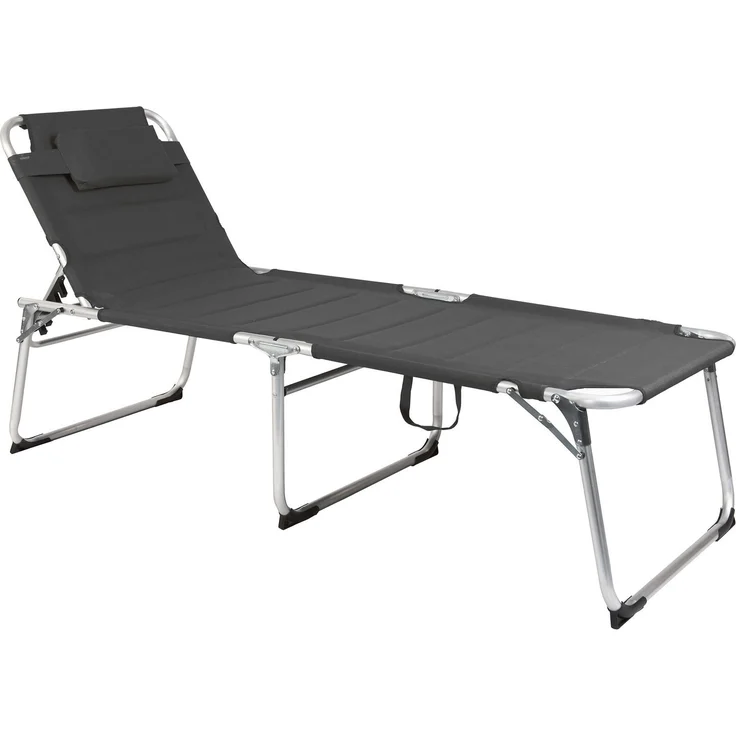 Linder Exclusiv XXL Sonnenliege Dreibeinliege Gartenliege Anthrazit gepolstert 200x70x45 cm – Bild 1