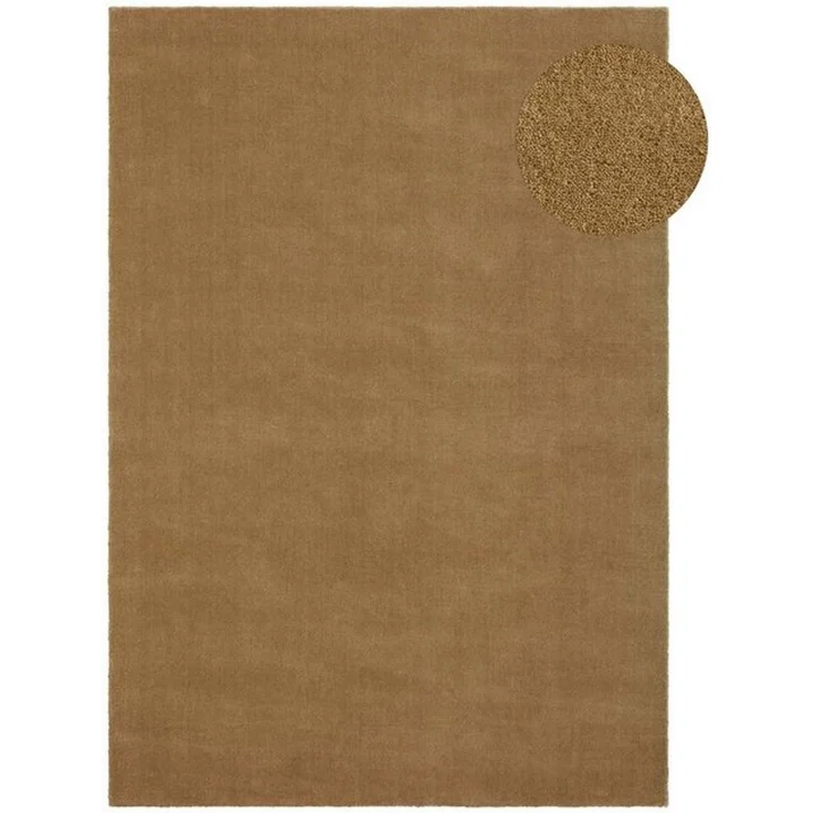 TaraCarpet Wollteppich TaraCarpet Casablanca strapazierfähiger Schurwollteppich Handarbeit, rechteckig, Höhe: 14 mm, Wollteppich beige Wohnzimmer Schlafzimmer Esszimmer Flur ca 130x190 – Bild 4