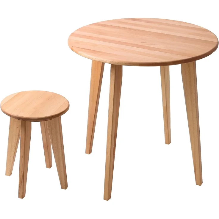 Krok Wood Esstisch runder Tisch Dresden aus Massivholz in Buche – Bild 4