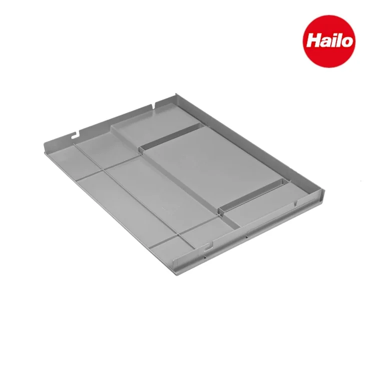 Hailo Deckel Multideckel 1109749, mit Stauraum signalgrau für Einbau-Abfallsammlersystem – Bild 4