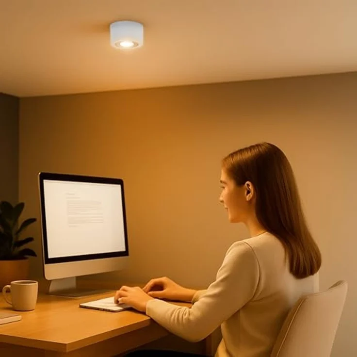 SSC-LUXon LED Aufbaustrahler LANTI Deckenspot weiß silber 6W dimmbar 3CCT, Tageslichtweiß, Warmweiß, Neutralweiß – Bild 5