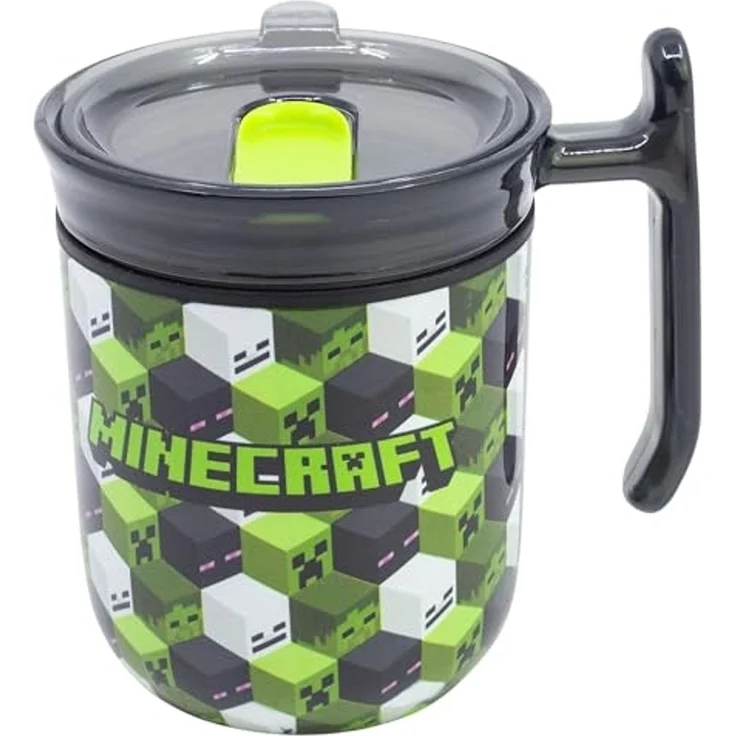 Minecraft Signature To Go Tasse 470 ml mit Schiebedeckel für Alltag und Büro – Bild 1