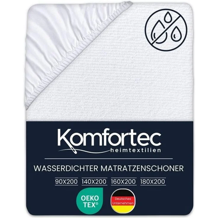 Matratzenschoner 90x200, 140x200, 160x200, oder 180x200 cm Komfortec – Bild 4