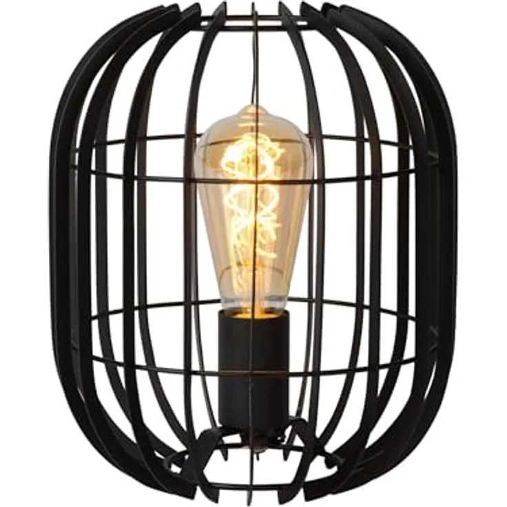 Lucide Reda 78599/01/30, Nachttischlampe aus Metall mit diffuser Lichtverteilung, rundes Design
